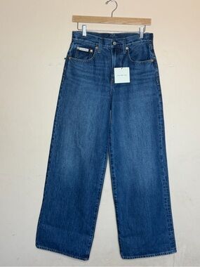 Calvin Klein Wide-Leg Jeans in Dark Blue size 27R